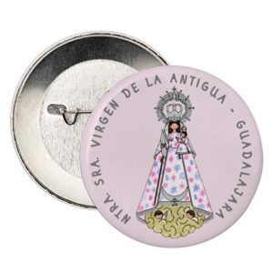 Chapas alfiler de 38mm de diámetro Rosa