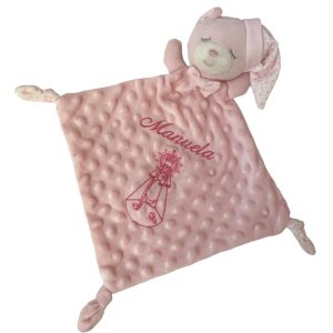 Dou Dou infantil ROSA con Virgen de la Antigua bordada en estilo infantil