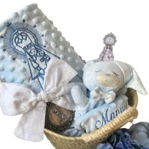 Mini capazo nacimiento Plus: Mini capazo Dou Dou y Manta, Ilustración y Medalla cuna/carro